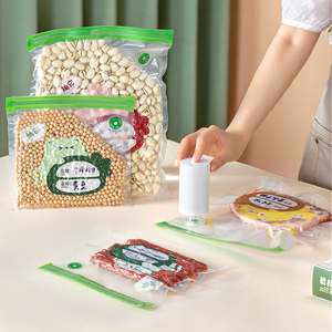 Sacs <span class=keywords><strong>de</strong></span> mise sous vide sans BPA, réutilisables, étanches, avec marqueur <span class=keywords><strong>de</strong></span> date, pour congélateur, réfrigérateur, cuisson sous vide, en plastique compressible pour optimiser l'espace - Product Image 4