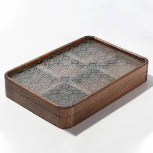 China best supplier Customized wooden glass dry fruit tray