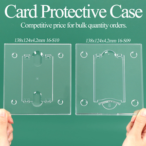 SUNSHING - Bandeja Transparente para Tarjetas Digitales, Almacenamiento Moderno para Tarjetas de Visita, Organizador de Tarjetas de Lectura Impermeable, Bandejas Universales para Tarjetas - Product Image 1