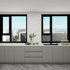 Mobile da Cucina Moderno in Legno di Nuremberg, Ante in Truciolato Senza Vernice, Design Standard - Product Image 2
