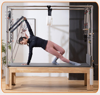 Machine de Pilates Reformer en bois de hêtre Cadillac - Durable pour adultes avec garantie de 3 ans