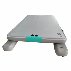 Drop Stitch PVC Inflável Plataforma Doca Flutuante com Bomba De Mão Bomba De Ar Elétrica Air Deck Mat