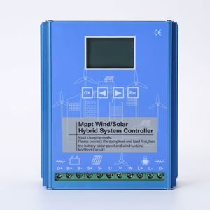Controlador Híbrido Solar Eólico MPPT de Nueva Energía Shanghai Lisa, 12V 24V 800W, Generador de Turbina Eólica de Eje Horizontal - Product Image 2