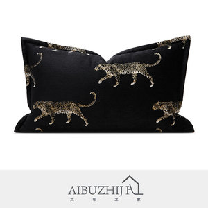 AIBUZHIJIA moderno Jacquard <span class=keywords><strong>federa</strong></span> <span class=keywords><strong>cuscino</strong></span> decorativo decorativo <span class=keywords><strong>cuscino</strong></span> <span class=keywords><strong>cuscino</strong></span> di lusso <span class=keywords><strong>30x50</strong></span> <span class=keywords><strong>federa</strong></span> <span class=keywords><strong>cuscino</strong></span> nero di lusso - Product Image 1