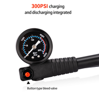Pompe à air pour vélo ZTTO portable haute pression 300 psi avec manomètre pour fourche et amortisseur de suspension arrière, vélo de montagne