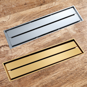 Hideep khách sạn hiện đại sử dụng phụ kiện phòng tắm Brass Chrome/Vàng chống mùi 300*82 Mét tuyến tính thoát nước sàn - Product Image 1