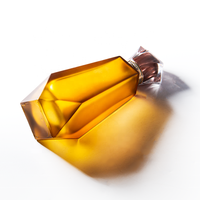 Flacon de parfum de luxe en verre ambré de créateur 30ml 50ml 100ml – Flacon de parfum fantaisie pour homme avec pulvérisateur à pompe et bouchon hermétique