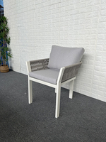 Ensemble de canapés d'extérieur modernes en alliage d'aluminium de luxe-Imperméable et antirouille pour hôtels, villas, cours, halls, patios et arrière-cours