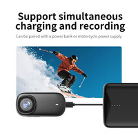 Caméra d'action sportive étanche avec application mobile, caméra corporelle sportive légère 1080P WiFi, caméscope numérique pour casque de vélo