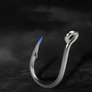 SJ41 <span class=keywords><strong>5X</strong></span> de haute qualité, robuste, 1/<span class=keywords><strong>0</strong></span>-13/<span class=keywords><strong>0</strong></span> #   Hameçon d'assistance en étain argenté pour la pêche au jigging en eau salée, pour la pêche en haute mer de gros poissons - Product Image 6