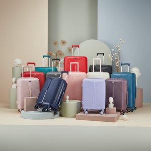 Juego de 3 Maletas Rígidas de PP para Negocios, con Candado TSA, Ruedas Giratorias, 20, 24 y 28 Pulgadas, Ligeras, Diseño Tejido Personalizado - Product Image 4