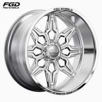 Jantes forgées en alliage polies 22x10, personnalisables, à motif multi-boulons 5*150, pour Chevrolet Silverado 2500HD Pickup, disponibles en 22, 24, 26 et 28 pouces