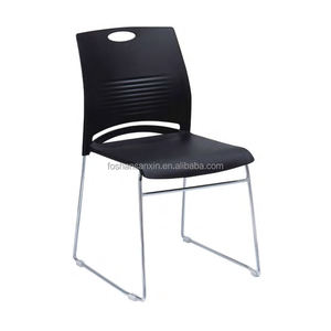 Chaise pivotante en maille à bas prix avec revêtement noir pour formation à l'hôpital <span class=keywords><strong>de</strong></span> bureau ou cadre en métal pour la conférence des visiteurs <span class=keywords><strong>de</strong></span> réunion - Product Image 3