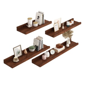 Solid Wood <b>Wall</b> <b>Mounted</b> <b>Shelf</b> Rectangle Multipurpose Durable Living Room Bedroom Decoration - Product Image 4
