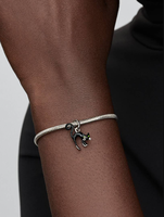 Breloque en émail chat noir en acier inoxydable Inspire Jewelry pour bracelet