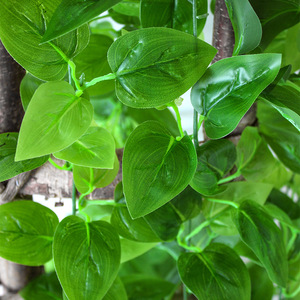 Lianes de lierre artificielles 100cm-200cm, feuilles vertes en plastique, décorations d'intérieur - Product Image 4