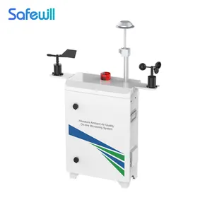 SAFEWILL ES80A-A10 NO2 SO2 O3 CO HCL H2S outdoor online air quality pollution monitor for greenhouse gases