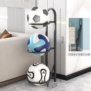 Support et présentoir en métal pour balles <span class=keywords><strong>de</strong></span> sport Support mural à trois niveaux pour <span class=keywords><strong>basket</strong></span>-ball <span class=keywords><strong>de</strong></span> football avec installation facile - Product Image 4