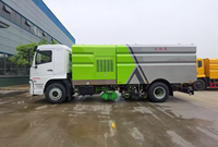 Camion balayeuse de voirie diesel 4x2 avec aspiration |   Véhicule de balayage et de collecte des ordures municipales avec lavage haute pression