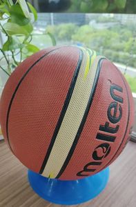 Ballon de basket en cuir composite PU de haute qualité, vente en gros, logo personnalisé, ballon en caoutchouc souple - Product Image 6