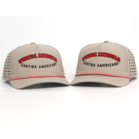 Gorra de Golf con Logotipo Bordado Personalizado, con Cuerda y Orificios Personalizados, Tela Impermeable para Hombre