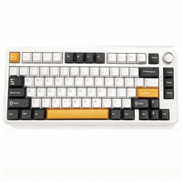 Hot Swappable 82 Keys Gaming Keyboard with Side RGB PBT Keycaps Pink Switch Mechanical Keyboard for Laptop PC Gamer Keyboard