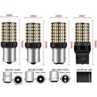 Ampoules de frein LED haute intensité YOCITA 1156 144SMD 3014 pour voiture 12V, nouvelle génération, courant constant, anti-coup de couteau, marche arrière, 124 Spider Abarth 9W