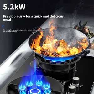 Estufa de <span class=keywords><strong>Gas</strong></span> de Doble Quemador de Alta Potencia, para <span class=keywords><strong>Gas</strong></span> Natural y <span class=keywords><strong>Gas</strong></span> Licuado de Petróleo, de Doble Uso, para Instalación en <span class=keywords><strong>Encimera</strong></span> o Empotrada, Venta al Por Mayor - Product Image 2