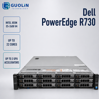 Déploiement de cloud privé pour applications de machines virtuelles, serveur rack Dell PowerEdge R730 2U d'occasion avec processeur Intel Xeon E5-2600 V4 22 cœurs