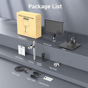 1080Pステレオデジタル顕微鏡 携帯電話修理用 DM12 トリコスコピーカメラ 10.1インチIPS液晶画面 12MP写真撮影 ABS製 - Product Image 6