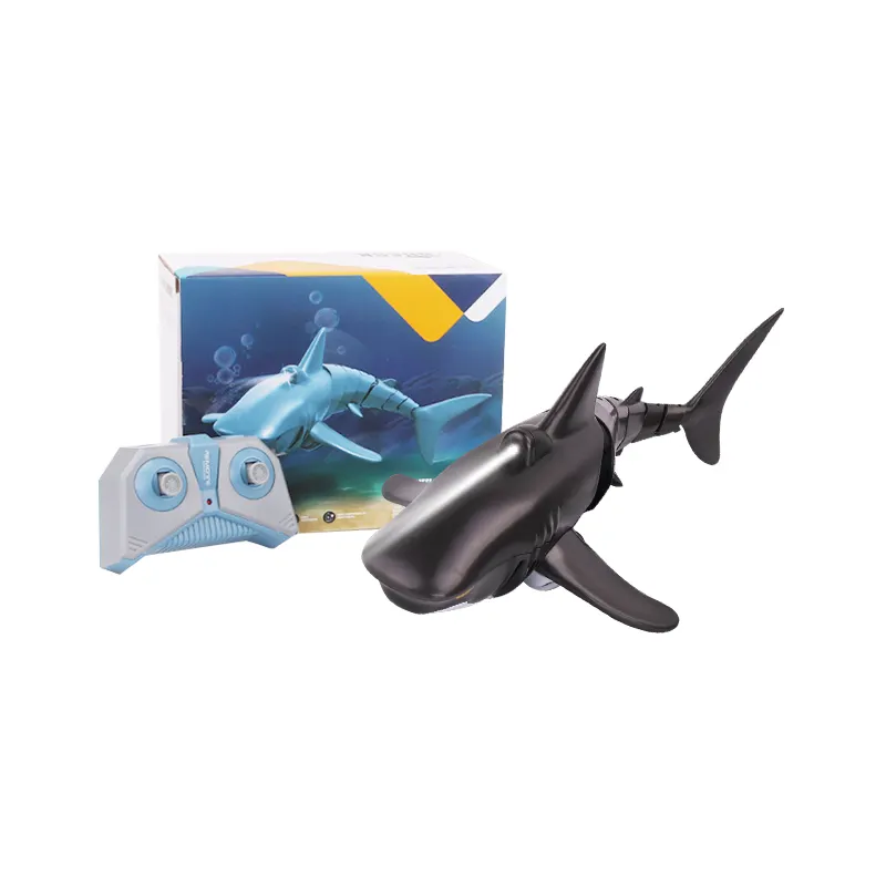 New Product Explosion Electric Swimming Fishing Boat Toy Set, Shark Remote Control Swim, Toy Shark On The Remote Control