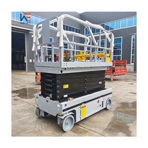 Petite machine de nettoyage de vitres de grande hauteur Élévateur à ciseaux pour espace étroit entièrement automatique Équipement de levage à ciseaux personnel de 19 pieds - Product Image 4