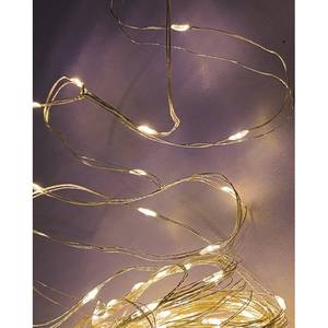 ไฟคริสต์มาสสีเงิน 80 LED สีขาวอบอุ่น ใช้แบตเตอรี่ 4+0.1 เมตร - Product Image 1