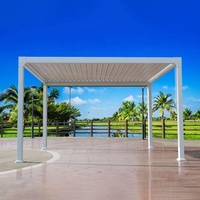 Pergola extérieure moderne automatique en aluminium pour stores pare-soleil et auvent rétractable