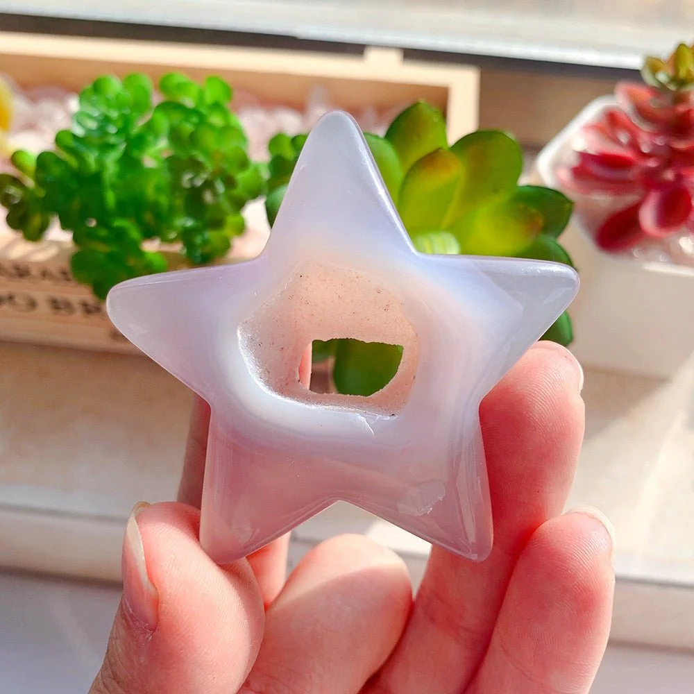 Stella Druzy agata rosa