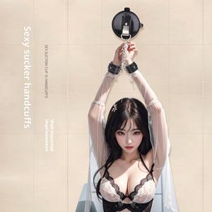 Salle de bains SM ventouse menottes mur obligatoire contraignant menottes femme punition accessoires couple jouets sexuels - Product Image 4