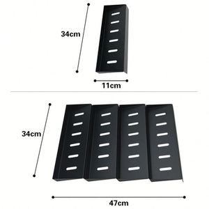 <b>Metal</b> 4-Layer Non-Folding Spice Rack <b>Shelf</b> with Storage Holders for Kitchen Countertop and Drawer - Product Image 5