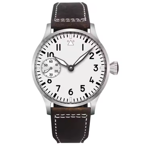 Relojes de Lujo de 42 mm con Esfera Estéril Semiautomática, Movimiento <span class=keywords><strong>Seagull</strong></span> ST3600 de Cuerda Manual, Cristal de Zafiro, Logotipo Personalizado, Relojes para Hombre Originales - Product Image 2