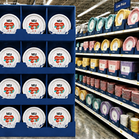 Assiettes en papier XIELI fabriquées en Indonésie, écologiques, 250-600 g/m², extra résistantes, plus fiables, durables, sans BPA