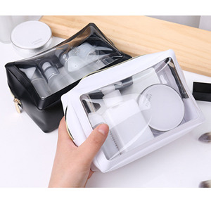 Custom Logo <b>Travel</b> Transparent Vinyl Waterproof Beach Zipper Cosmetic <b>Bag</b> Pouch <b>Clear</b> TPU PVC Toilet <b>Bag</b> - Product Image 4