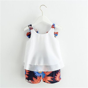 Ropa Infantil de Moda, Conjunto Deportivo Bebek con Pantalones Cortos y Camisetas con Logotipo Personalizado de Wholesale Clothing - Product Image 2