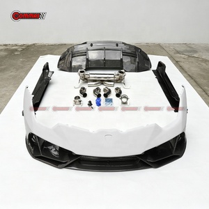 ชุดแต่งตัวถังกึ่งคาร์บอนไฟเบอร์สไตล์ EVO สำหรับ Lamborghini Huracan LP580 LP610 แพ็คเกจแอโรไฮบริด FRP คาร์บอนเต็มรูปแบบ - Product Image 5