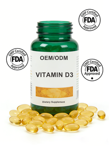 Капсулы витамина D3 под собственной торговой маркой (OEM) для поддержки иммунитета, улучшения мышечной функции и снятия усталости. Биологически активная добавка для взрослых. - Product Image 3