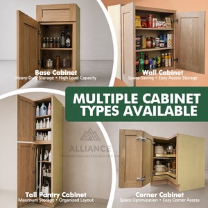 Gabinetes de Cocina Shaker B33-B36 con Cajones |   Gabinete de Cocina de Roble Blanco |   Solución de Almacenamiento para Gabinetes de Cocina, Stock en Almacén de EE. UU. - Product Image 3