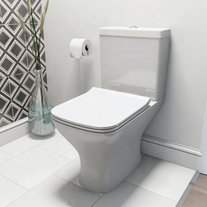 Neues Modell Moderne Sanitärkeramik Badezimmer-Sets Keramik-Toiletten Randlos Spülrandlos Barrierefreies Rundes WC-Becken mit Unterschrank - Product Image 3