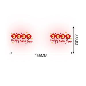 Spring Festival Temporary Face Sticker Waterproof One Time <b>Paper</b> Decal for New Year Party Decoration Holiday Body Art Use - Product Image 5