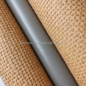 Papier peint en toile de jute texturée écologique - Revêtement mural en fibres naturelles pour les intérieurs - Product Image 1