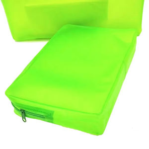 Sac fourre-tout en PVC transparent avec fermeture éclair personnalisée, écologique, pour le shopping, la cosmétique, l'organisation, les articles de toilette, ensemble de <span class=keywords><strong>voyage</strong></span> - Product Image 4