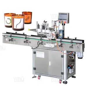 YIMU YM515 Iogurte Automático Labeller Creme Cosmético Jar Etiqueta Máquina Etiqueta Tubo Vela Aniversário Máquina Rotulagem