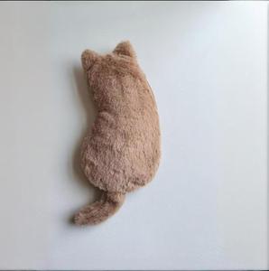 Sac de papeterie créatif en peluche à fermeture éclair, imprimé numériquement, motif chat poupée simple, doux et épuré, pour étudiants et publicité - Product Image 6